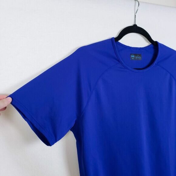 Janji Short Sleeve T-Shirt Womens S Blue Running Moisture-Wick Gym Workout - Picture 2 of 11